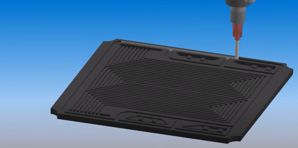 Dymax Gasket Conforms to Complex Channel on Fuel Cell